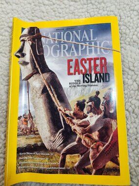 National Geographic Magazine July 2012 Easter Island Moai Statues Epic Storms